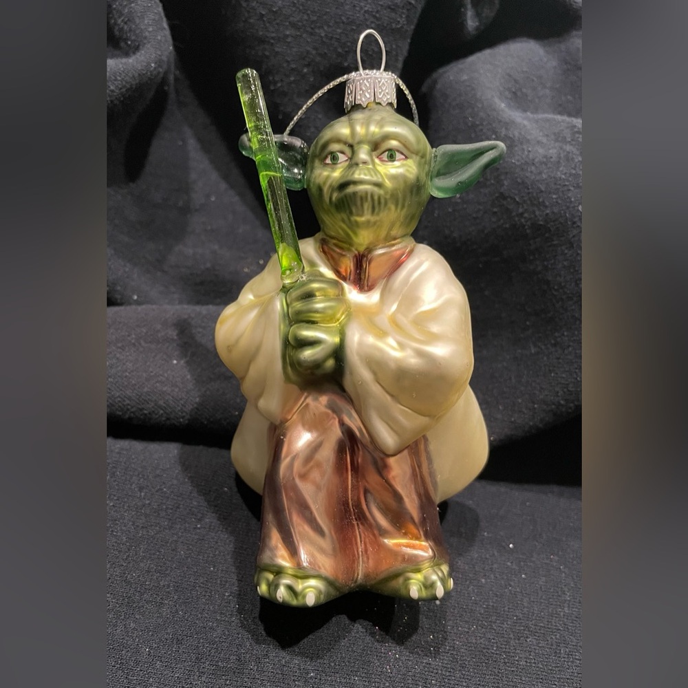 Yoda Ornament with Lightsaber